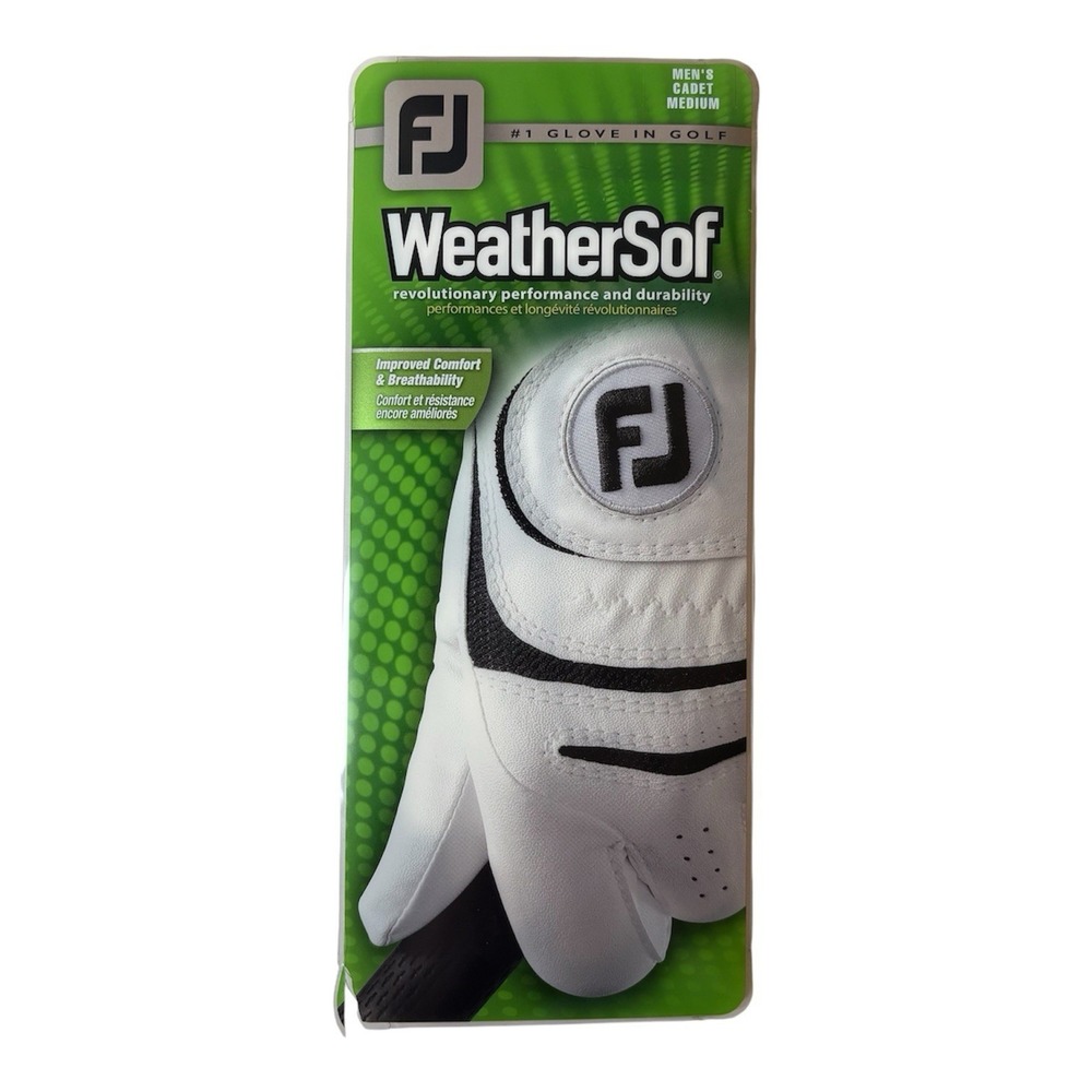 NEW FootJoy WeatherSof Golf Glove - (66276E) Prior Generation - MLH - Cadet ML